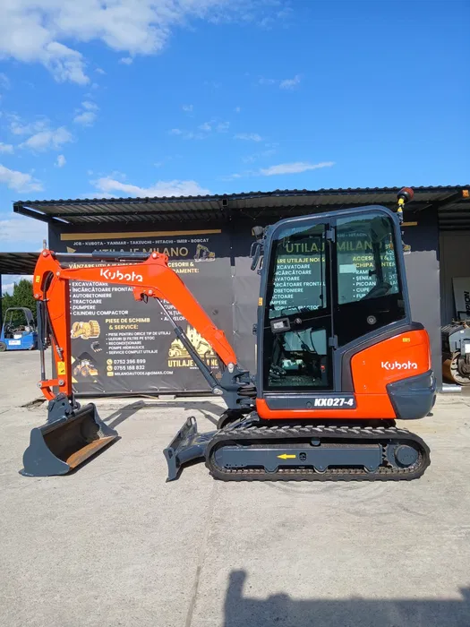 Miniexcavator Kubota KX27 an 2020 – 2700 kg, 4 cilindri